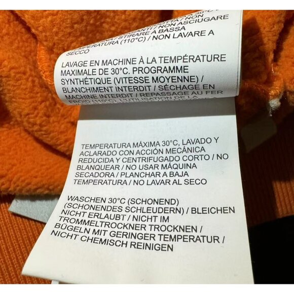 Off-White Virgil Abloh Orange Graphic Hoodie With Arrows & Logo Design - Picture 11 of 12